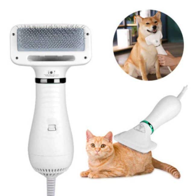 Electric Pet Grooming Hair Dryer Blower Slicker Brush