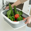 Plastic Folding Chopping Board Kitchen Washing Basket