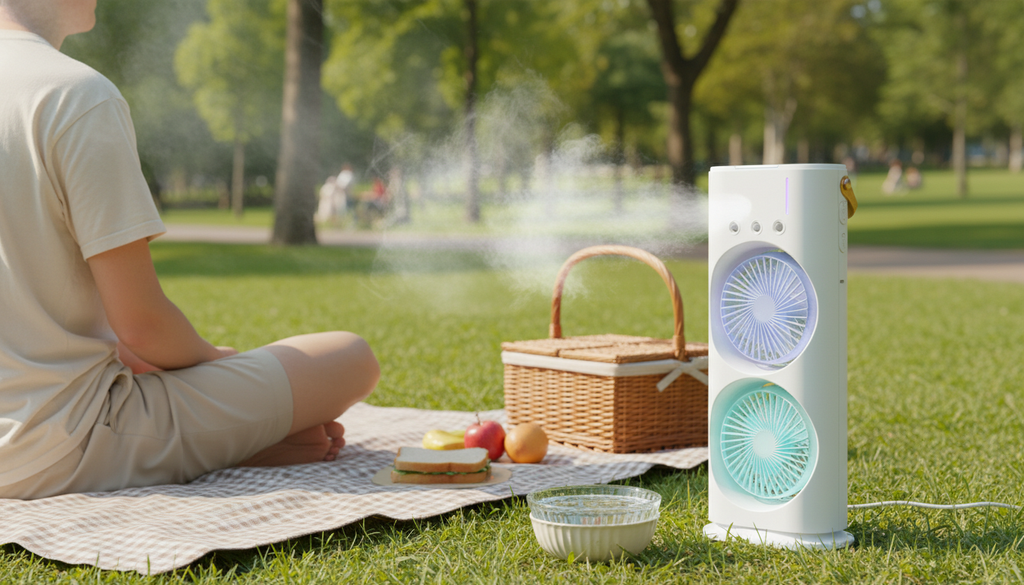 USB Rechargable doubled ended spray fan