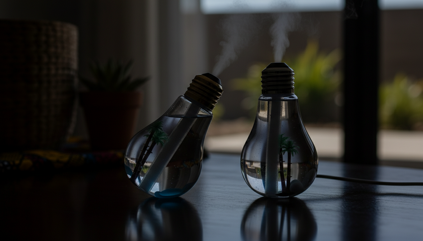 Desktop portable bulb humidifier