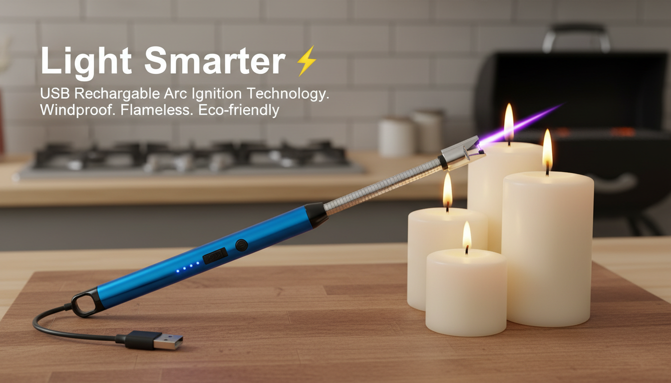 USB Rechargeable Arc Ignition Kitchen Lighter
